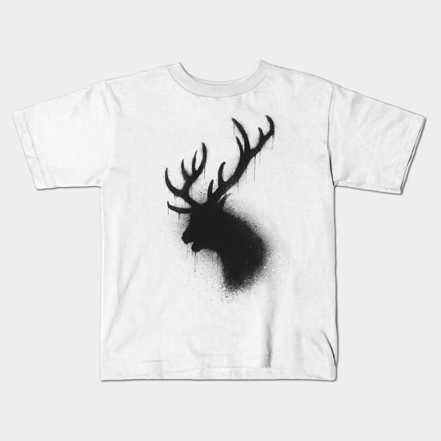 Dark deer Kids T-Shirt by barmalisiRTB